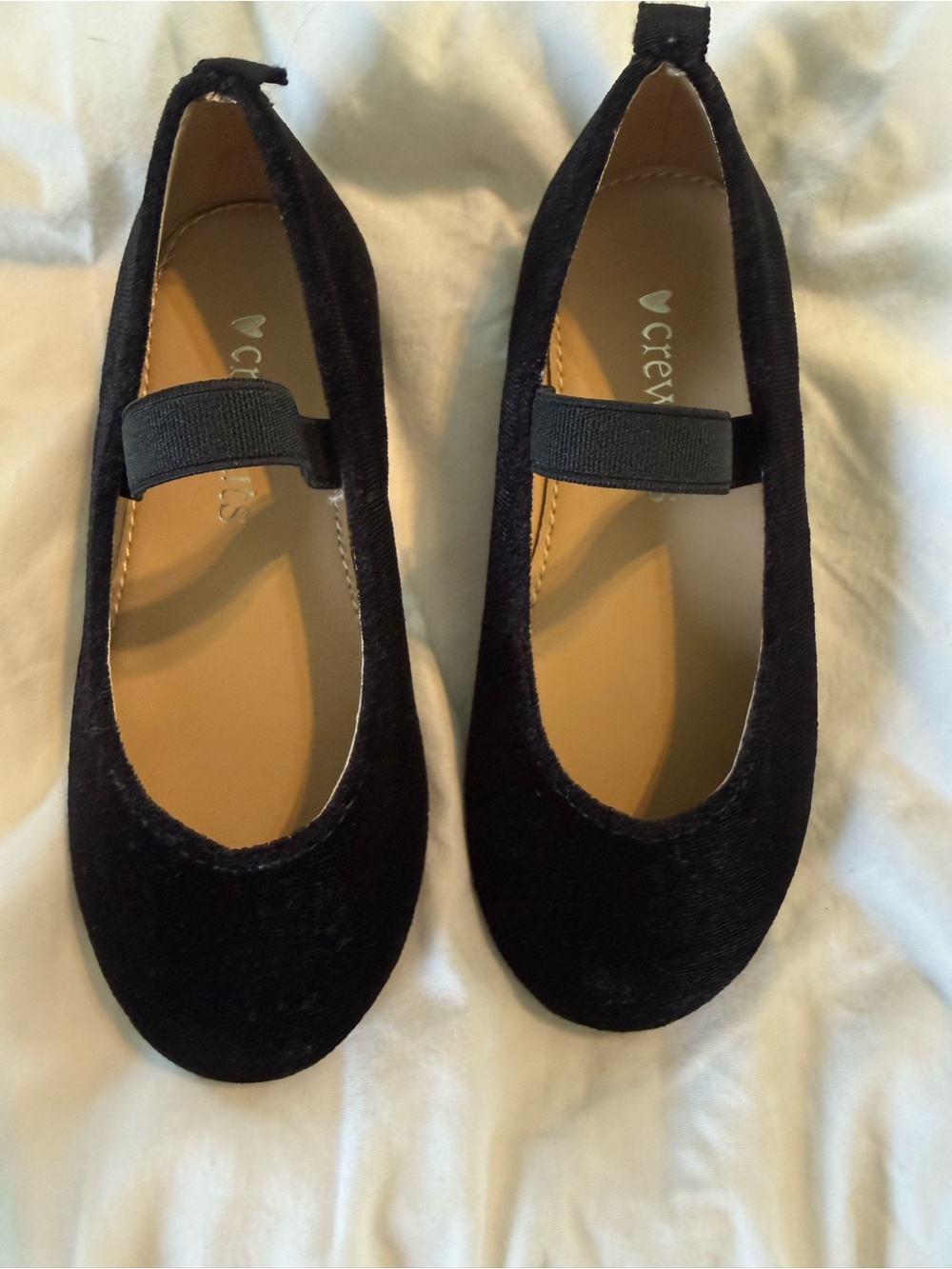 Crewcuts Black Velvet Mary Jane Dress Shoes
